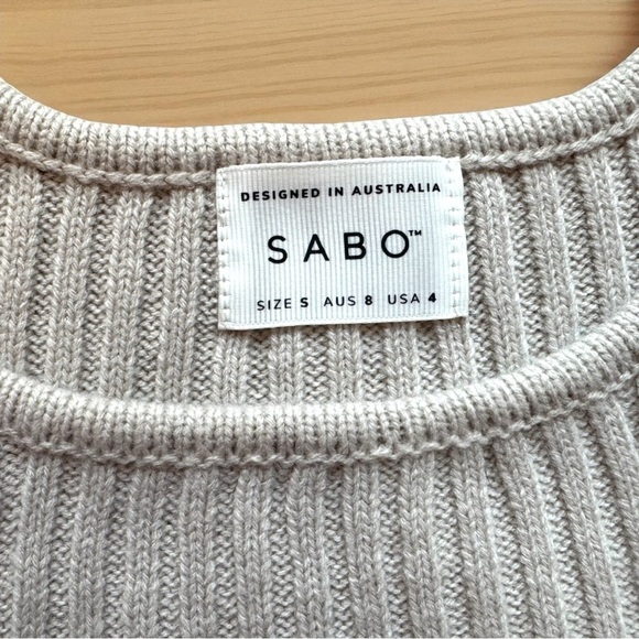 SABO Ribbed Knit Crop Tank Top – Size S (AUS 8 / USA 4) - Picture 3 of 8